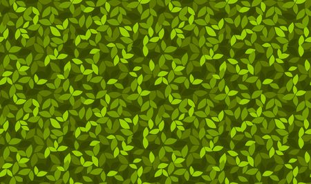 vector illustration seamless pattern of leaves evergreen litter sod wallのイラスト素材