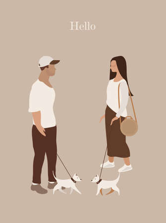 Couple in love card verticalのイラスト素材