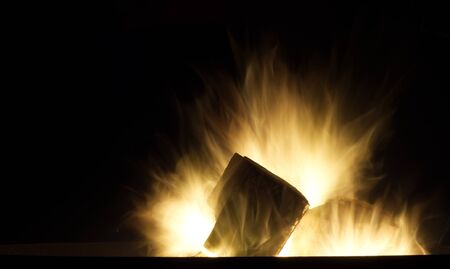 fire longexposure outdoors outdoor glowing friendsの写真素材