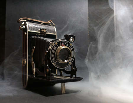 Creative and mysterious photography with smokeの写真素材