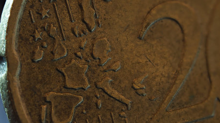 A coin macro indoor studio shot in Jena