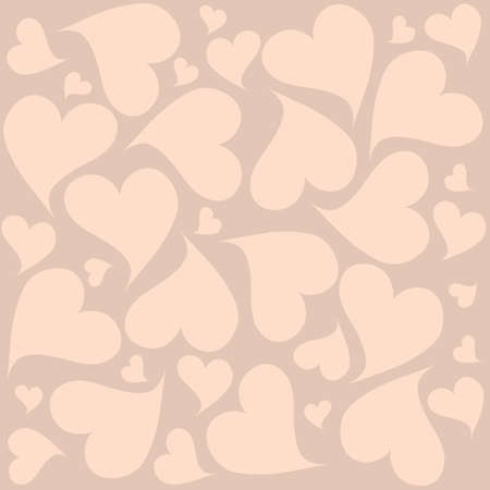light pink hearts on pastel background vector illustration greeting card loveのイラスト素材