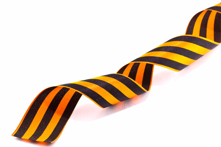 St. George ribbon isolated on whiteの写真素材
