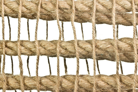 Rope isolated on a white background as a background