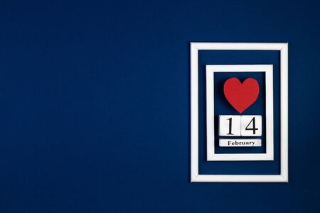 Creative Valentine Day romantic composition flat lay.の写真素材