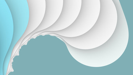 Fantastic light turquoise, blue and white abstract background