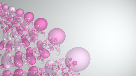Fractal background on a scientific, medical or chemical theme