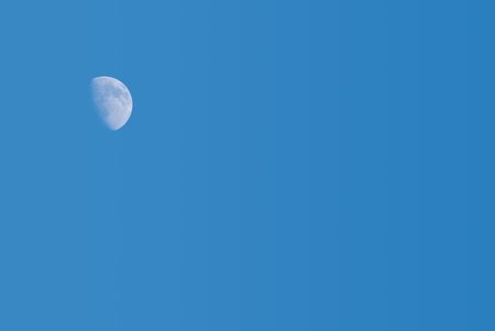 Blue moonの写真素材