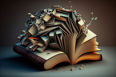 World Book and Copyright Day. 23 april. Banner, poster. High quality 3d illustration