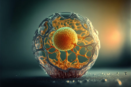 human cells, 3d, neural connections, Cellular Therapy. science background. Life and biology, medicine scientific, molecular research . High quality 3d illustrationの写真素材