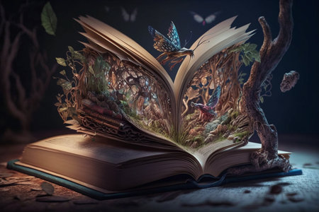 World Book and Copyright Day. 23 april. Banner, poster. High quality 3d illustrationの写真素材