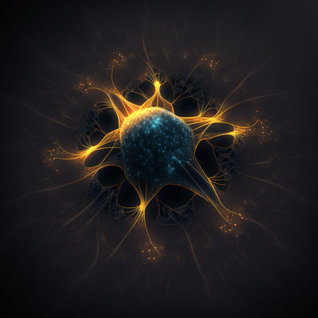 human cells, 3d, neural connections, Cellular Therapy. science background. Life and biology,...