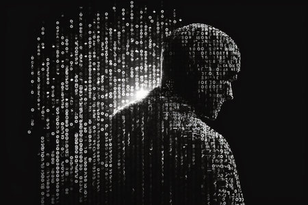 cybersecurity vulnerability hacker, coding,malware concept.Hooded computer hacker . digital world...