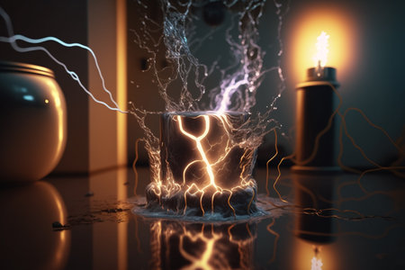 electrical connection. Energy infrastructure, supply distribution of energy, , transmission, high voltage supply, plasma power, High power electricity poles in urban area connected to smart gridの素材