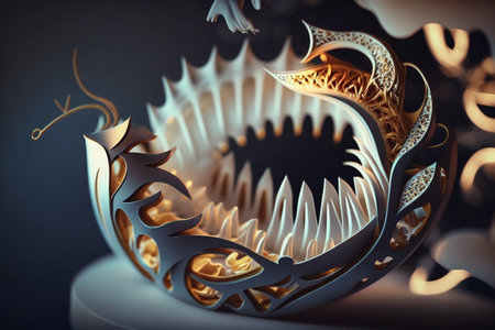 Oral health and dental examination creativity. Abstract tooth dentist clinic, stomatology medicine concept. Dental. Oral health and dentistry hygiene. Dentist. high quality 3d illustrationの素材