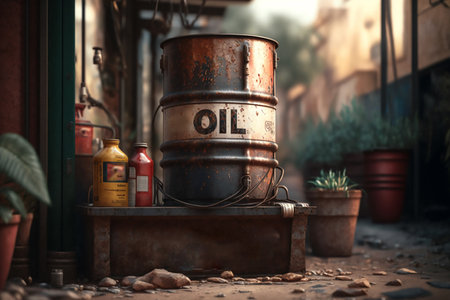 oil production. extraction of money. barrels of oil, netechka, production, sale of petroleum products. Concept of gold oil drilling pump. Petrol, gas. countries. Crude Oil Supply.の素材