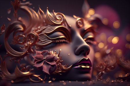 Beauty salon, cosmetology concept for banner or landing web page. Cosmetology, dermatology, skincare concept. . high quality 3d illustrationの素材