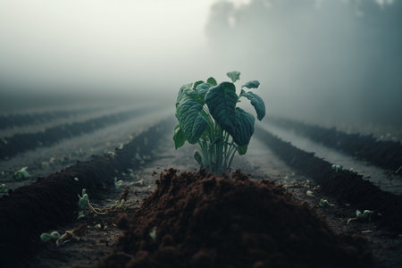 Sprout or seedling. eco , agriculture, nature firm, ecology, healthy organic and farm fresh food. micro greens. Fresh organic sprouted seeds.の素材