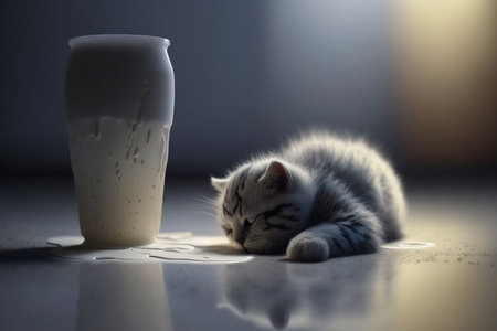 British Scottish Fold cat. Cute and beautiful, loyal pets. .の素材