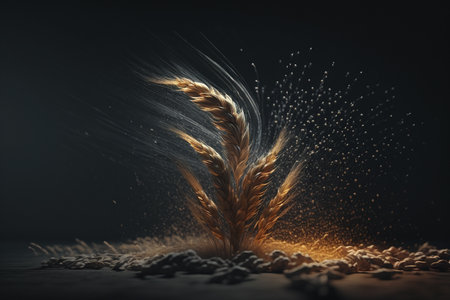 Grain deal, cultivation and processing of grain crops, export of wheat. Poor countries, avoiding hunger, transporting and shipping food, tons of wheat by tanker. .の素材