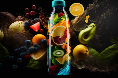 Calorie counter, proper nutrition, natural products. proper nutrition. Vegetables and fruits. Foods containing many healthy vitamins, nutrition for the growing body. healthy lifestyle. Diet.の素材