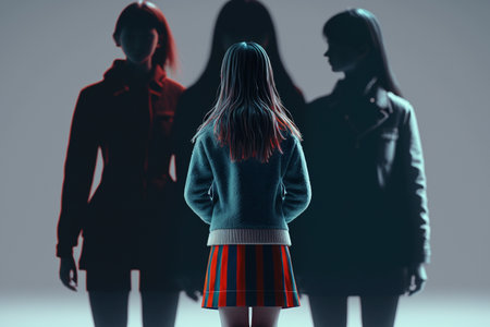 Societal Problem in Students and Scholars, Dexcrimination, Bullying, Bully the Weak, school bully, stop the problem, foster responsibility and respect, Loneliness, neglect, hatred.の素材