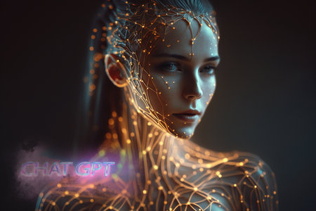 Artificial intelligence new technology. Science futuristic Abstract human brain. AI technology CPU central processor unit chipset .Big data .Machine learning and cyber mind domination .Generative AIの素材