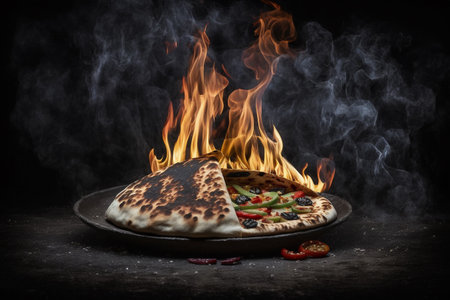 A set of local authentic delicious Georgian cuisine food, beautiful decoration, cozy place. high quality 3d illustrationの素材