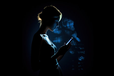 sms, text audio message, working with cell phone sending email, digital newsletter to manage relationship, social network, like, comment, share media functional, chat, chatting, mobile.の素材