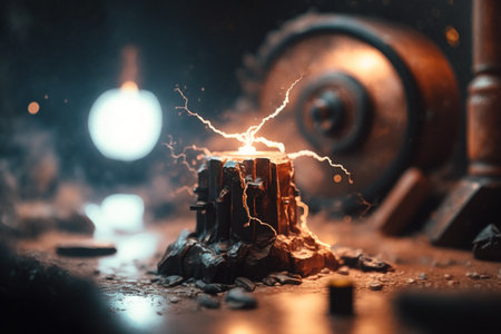 electrical connection. Energy infrastructure, supply distribution of energy, , transmission, high voltage supply, plasma power, High power electricity poles in urban area connected to smart gridの素材