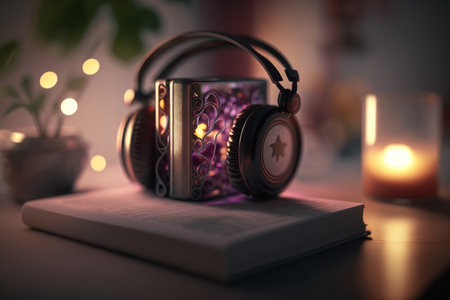 The concept of an eternal theme about the eternity of music. Musical instruments, good mood, ascended aspiration, action, treble clef, sheet music. high quality 3d illustrationの素材