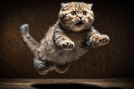 British Scottish Fold cat. Cute and beautiful, loyal pets. .の素材