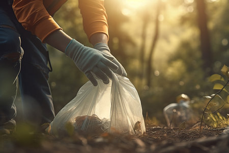 World Environment Day. conservation of nature. Responsibility for the development of the planet, pollution, salvation is in our human hands. Ecology, earth day, globe, natureの素材