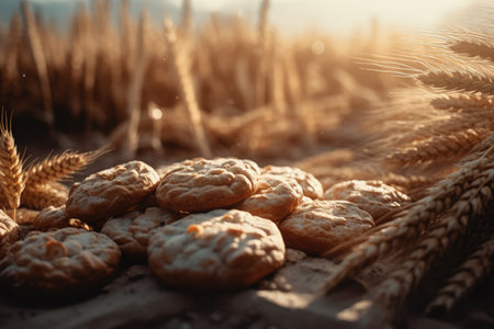 bakery products. Bread rolls. Fresh bread, wheat flour. Homemade food, creative photos, cereal products. natural organic. The main meal. Hot Assortmentの素材