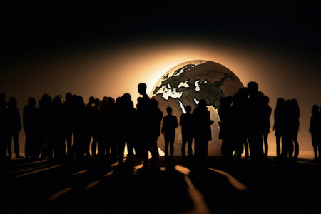 world population day. importance of understanding global population trends and their implications, Demographics, population. July 11thbHoliday. Awareness Of Global Populations Problemsの素材