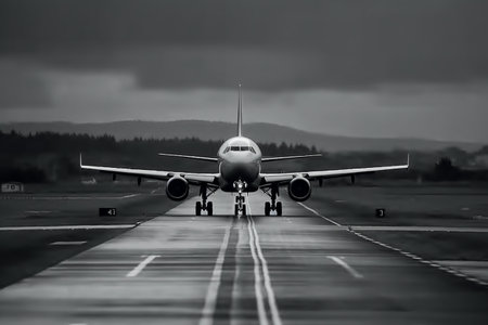 airport. Air station transportation of passengers, flight, airplane. aircraft performing international transportation, cargo waiting room, departure lounge area. plane takes off.の素材