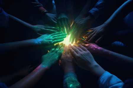 World Environment Day. conservation of nature. Responsibility for the development of the planet, pollution, salvation is in our human hands. Ecology, earth day, globe, natureの素材