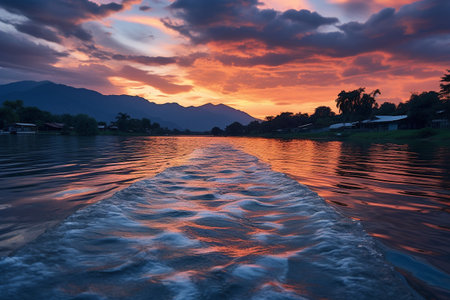 Colombia nature photo sunset nature latam, Beautiful views, mesmerizing landscapes, traveling through the nature of the lagoon, Creative photos, interesting details.の素材
