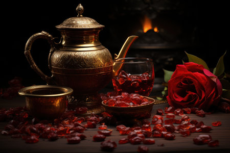 Tea is a beverage obtained by boiling, brewing, infusing the leaf of a tea bush. Black green floral herbal. Leisure, health properties, therapeutic midditya. fruityberry. Organic refreshing drinkの素材