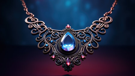 Jewel necklace, jouvillerie, neck ornament, costume jewelry , luxury luggage object, luxe giftの素材