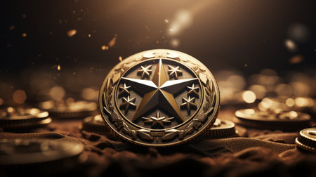 Veterans Day. a US national holiday, Memorial Day and Armistice Day. Pride and patriotism, soldier, for banner and text. American flag, retired soldierの素材