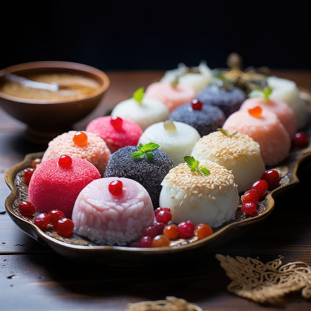 Dongzhi Festival, Celebration, copy space background text, winter solstice festival in China, Traditional Chinese, Shiruko tangyuan rice dumplings,の素材