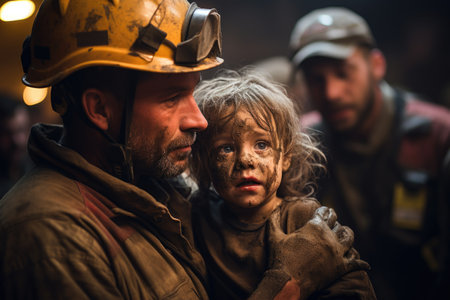 The result of military action between different nations. The consequences are terrible wars, destruction of people's infrastructure. Human rescue, fires and house demolition. Conflict clash savingの素材