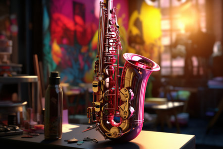Jazz, musical art, African rhythms, Afro-American and Latino folklore, music culture, piano saxophone, Chicago music, nightlife, melody rhythmの素材