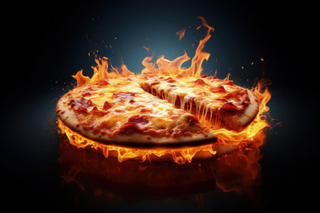 Pizza yeast flatbread, tomato sauce, cheese, herbs a traditional Italian dish stacked filling of tomato sauce, cheese ingredients such s meat, vegetables, mushrooms and other foods. pizzaioloの素材