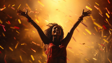 Happy cali fair colombia. Lively celebration at la feria de cali: a kaleidoscope of Colombian culture, salsa rhythms, and vibrant traditions in a festive and joyous atmosphereの素材