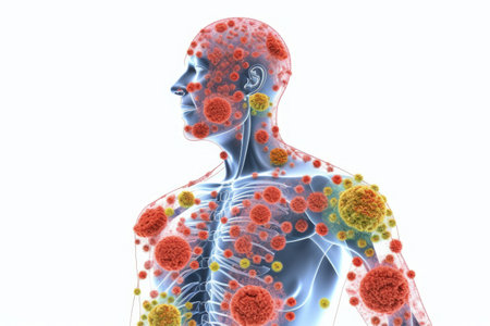 Immune defense, protecting your health and well-being through a strong immune system and disease preventionの素材