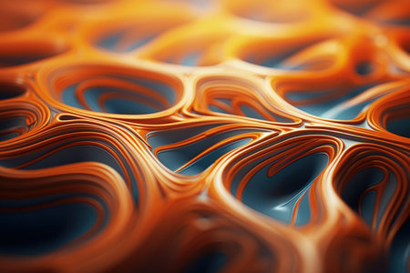 Alluring visual symphony unfolds in abstract composition, showing intricate pattern texture dance. Dynamic shapes vibrant colors create mesmerizing backdrop that adds touch of modern eleganceの素材