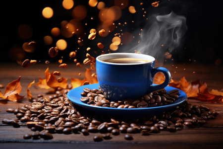 Coffee. aroma-filled mornings with a cup of rich brew: indulging in the comforting warmth, flavor, and culture of coffee, an essential daily ritual for enthusiasts worldwideの素材