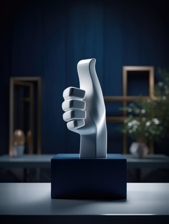 3d like, A sign of admiration and preference, expressions of liking and sympathy, Digital display of gratified emotionの素材